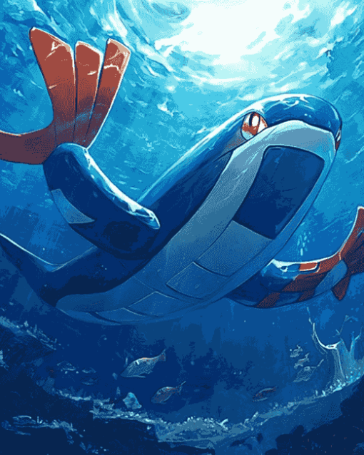 Whale Kyogre Pokemon Diamond Painting