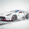 White Nissan 370 Z Car Diamond Painting