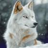 White Wolf Diamond Painting