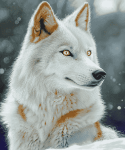 White Wolf Diamond Painting