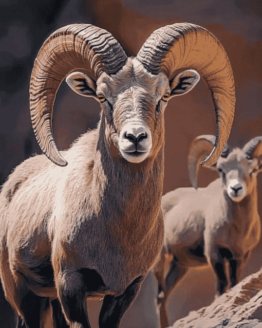 Wild Bighorn Sheep Diamond Painting