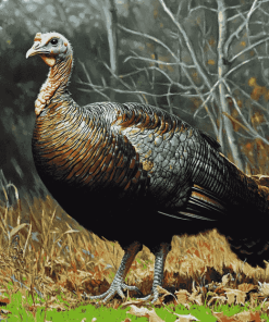 Wild Turkey Birds Diamond Painting