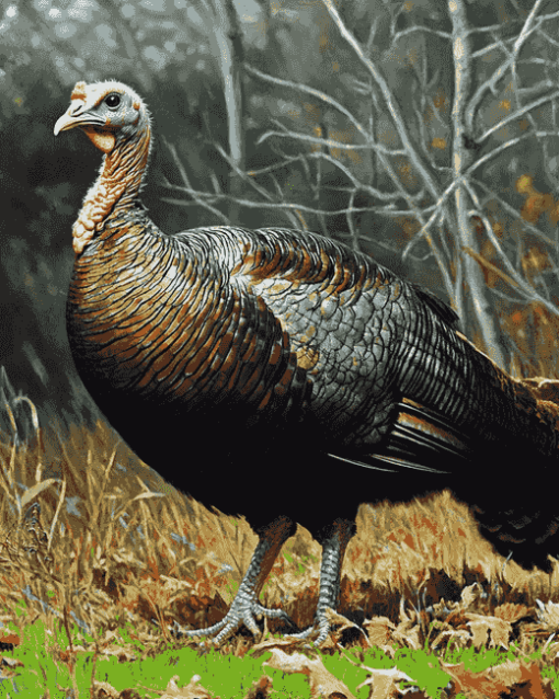 Wild Turkey Birds Diamond Painting