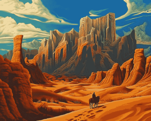 William Haskell Desert Fantasies Diamond Painting