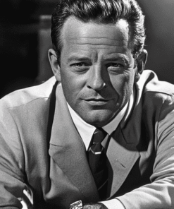 William Holden Black and White Diamond Painting