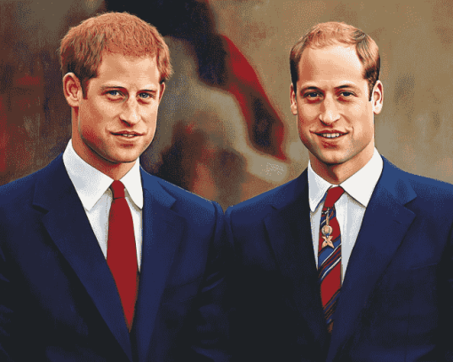 William and Harry Royal Diamond Painting