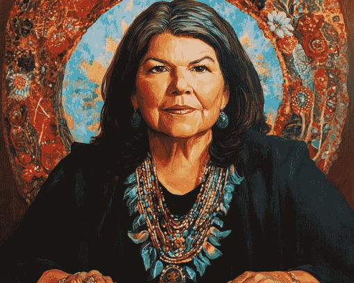 Wilma Mankiller Women Leaders Diamond Painting