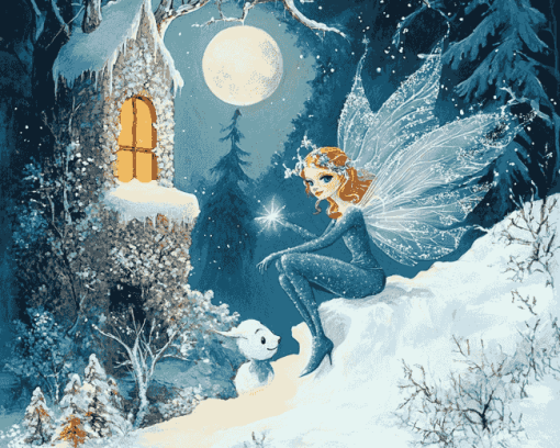 Winter Fantasy Fairy Diamond Painting