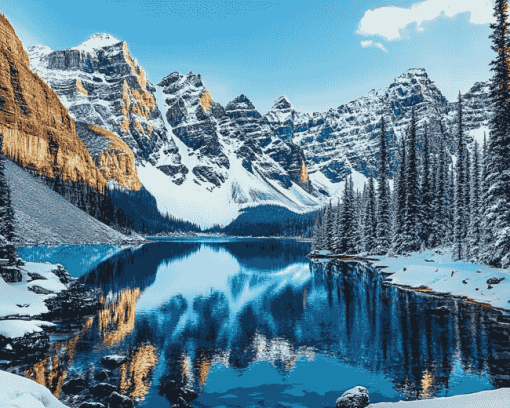 Winter Landscapes of Banff Diamond Painting