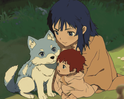 Wolf Children Anime Diamond Painting