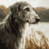 Wolfhound Puppy Diamond Painting