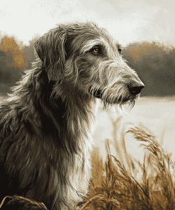 Wolfhound Puppy Diamond Painting