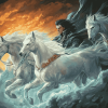 Wolves and Horses Fantasy Diamond Painting