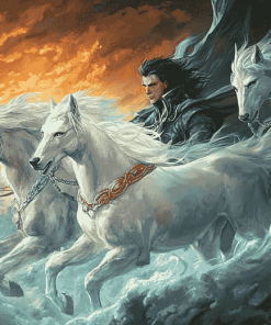 Wolves and Horses Fantasy Diamond Painting