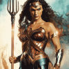 Wonder Woman and Aquaman Movie Diamond Painting