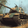 World War II Military Tank Diamond Painting