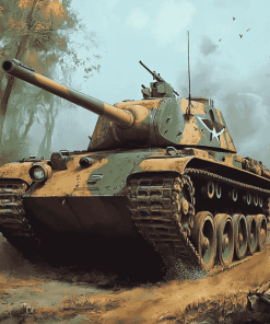 World War II Military Tank Diamond Painting