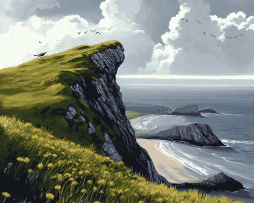 Worms Head Scenic View Diamond Painting