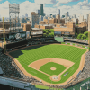 Wrigley Field Landscape Chicago Diamond Painting