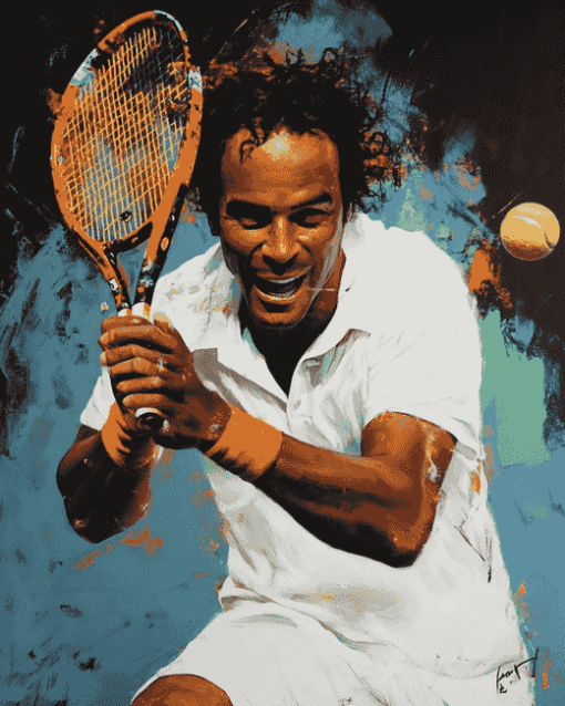 Yannick Noah Tennis Player Diamond Painting