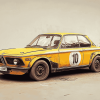 Yellow BMW E10 Car Diamond Painting