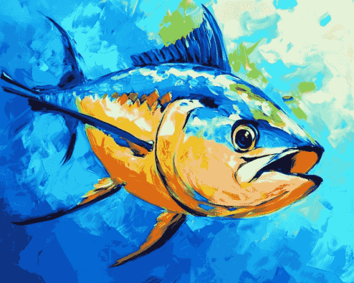 Yellow Fin Tuna Diamond Painting