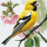 Yellow Finch Diamond Painting