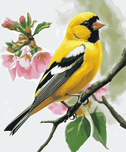 Yellow Finch Diamond Painting