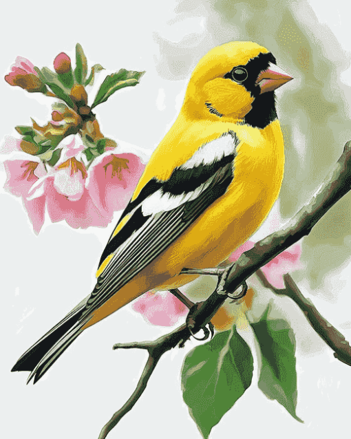 Yellow Finch Diamond Painting