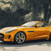 Yellow Jaguar F Type Diamond Painting