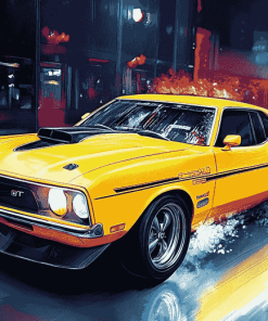 Yellow Xb Gt Falcon Car Diamond Painting