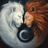 Yin Yang Lion Diamond Painting