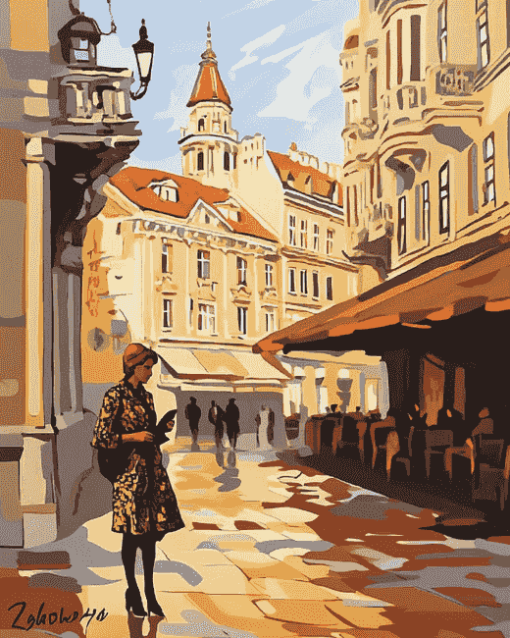 Zagreb Urban Beauty Diamond Painting