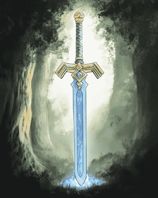 Zelda Master Sword Adventure Diamond Painting