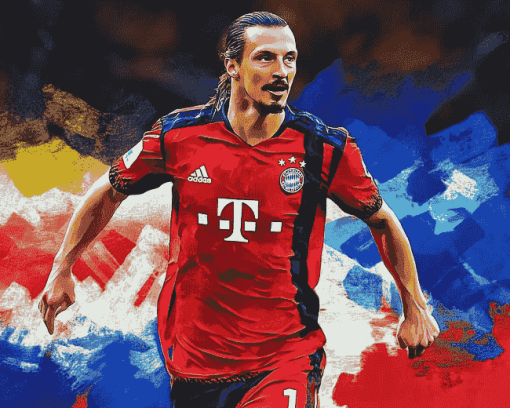 Zlatan Ibrahimović Football Icon Diamond Painting