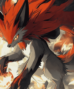 Zoroark Pokemon Anime Diamond Painting