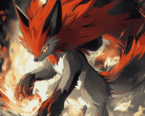 Zoroark Pokemon Anime Diamond Painting