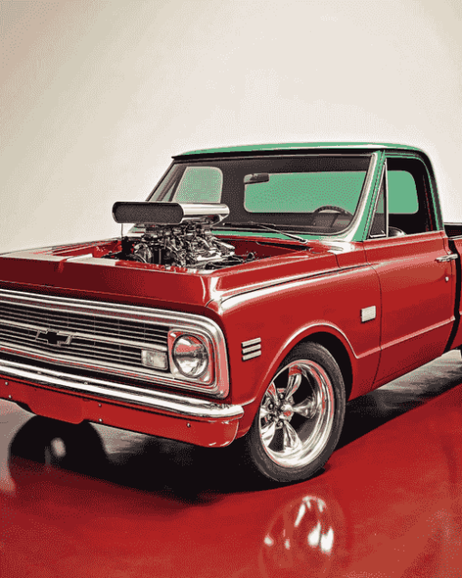 1967 Chevy Stepside Truck Diamond Painting