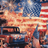 4th Of July American Celebration Diamond Painting