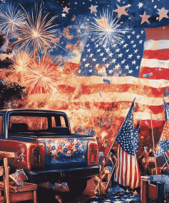 4th Of July American Celebration Diamond Painting