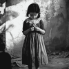 Abandoned Child Black and White Diamond Painting