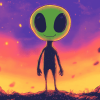 Adorable Alien Cartoon Diamond Painting