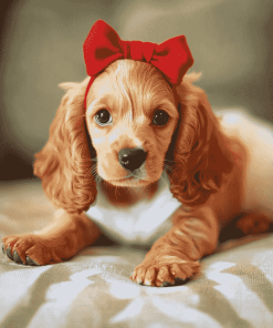 Adorable Cocker Puppy Diamond Painting