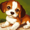 Adorable Puppy Animation Diamond Painting