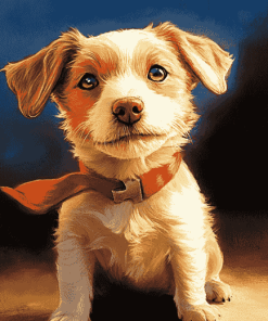 Adorable Puppy Underdog Diamond Painting