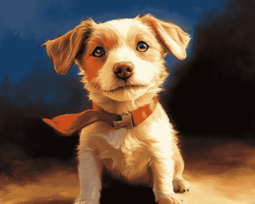 Adorable Puppy Underdog Diamond Painting