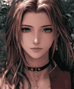 Aerith Gainsborough Animation Diamond Painting