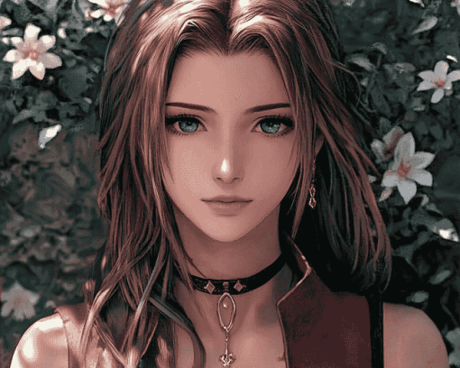 Aerith Gainsborough Animation Diamond Painting