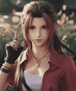 Aerith Gainsborough Fantasy Diamond Painting