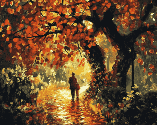 Aesthetic Autumn Landscape Diamond Painting